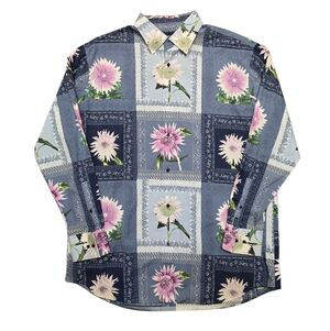 Vtg! Enyce Men’s Paisley Floral Button Down Short Sleeve Shirt Sz Xl